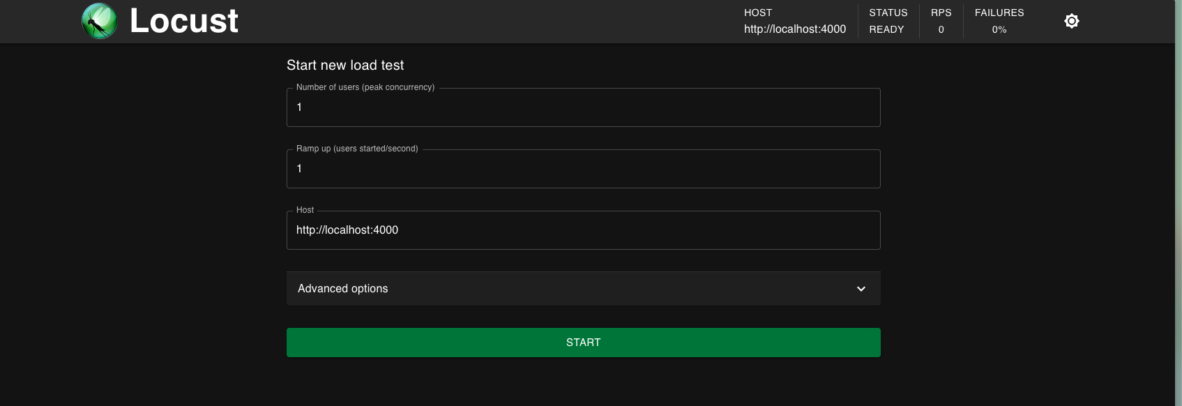 Locust Dashboard